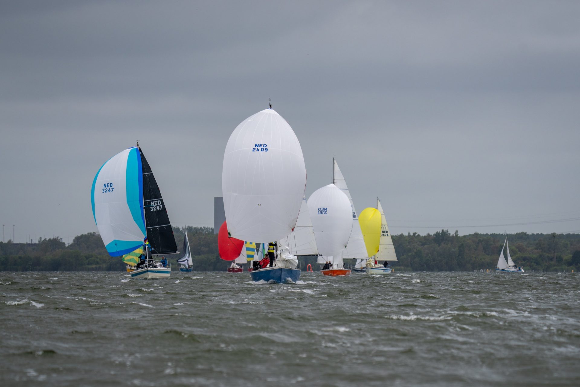 Kwartonners onder spinnaker
